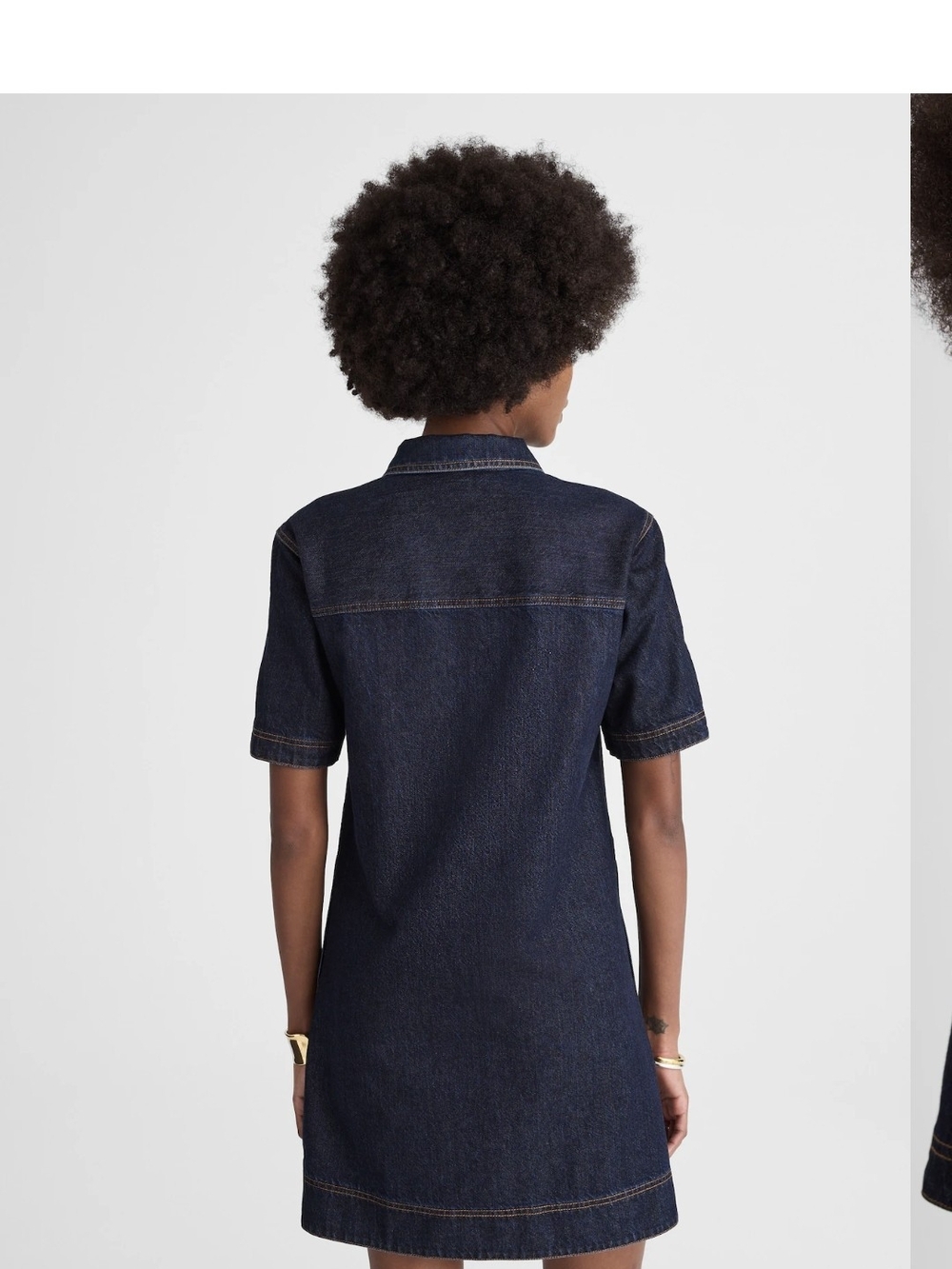 Madewell Denim Popover Mini Dress - Picture 4 of 11